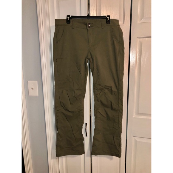 Prana size 12 regular length Halle hiking pants in slate green - Picture 3 of 10